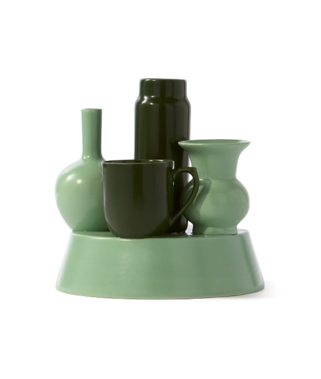 HONG KONG green vase
