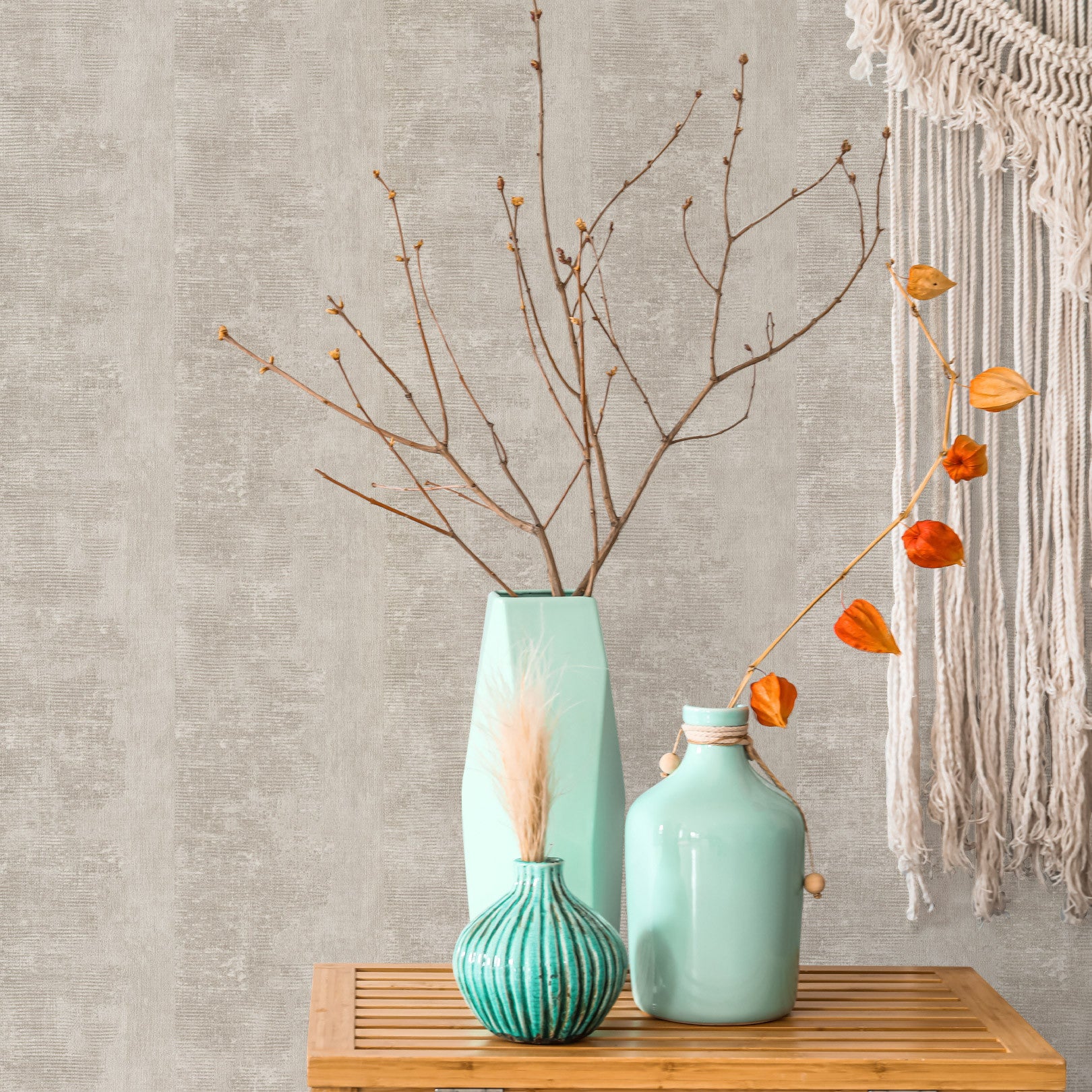 Tapeta strukturalní s efektem patiny ZUMAIA - GREGE hnědo-šedá