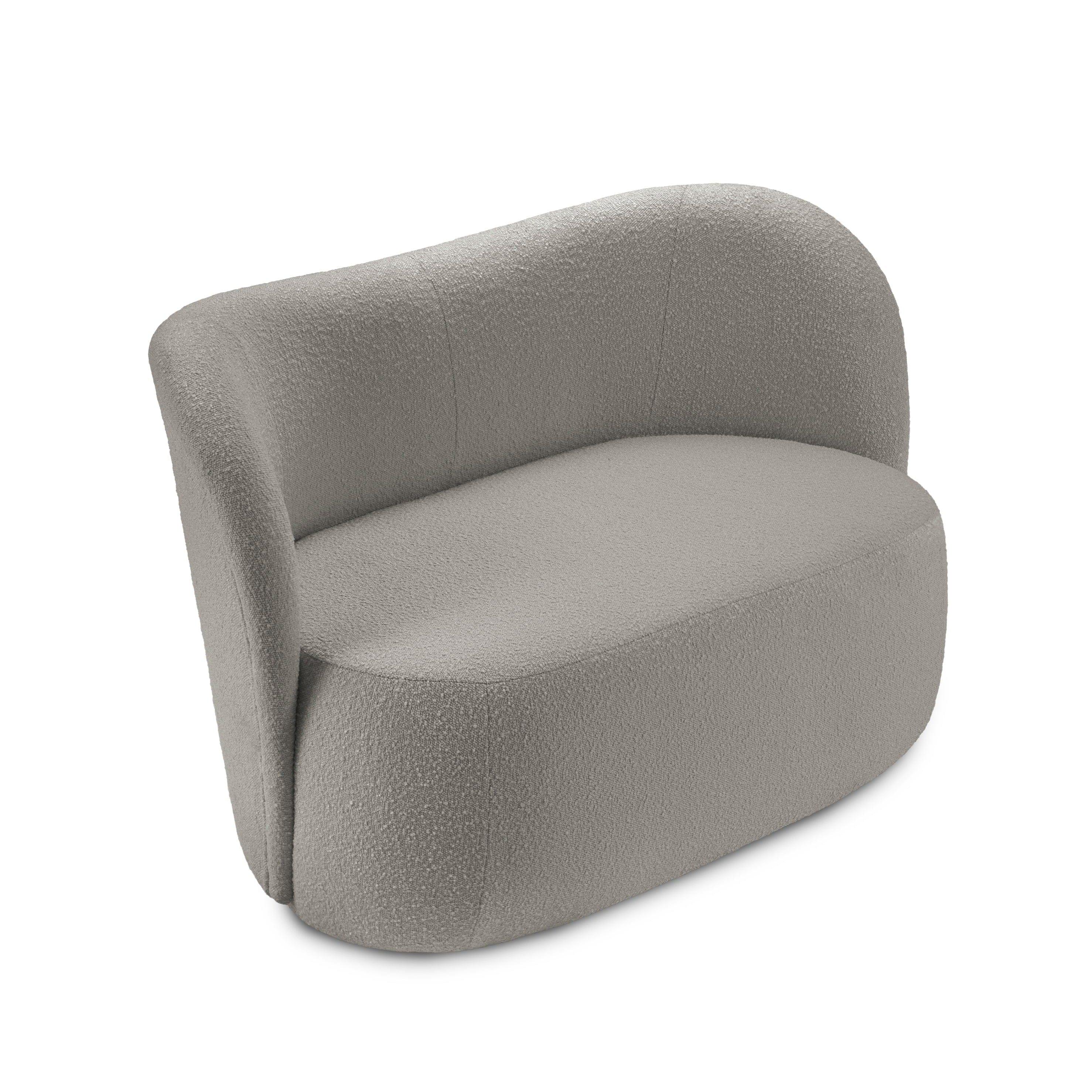 Sofa 2-osobowa SAAMIT boucle szary Micadoni    Eye on Design