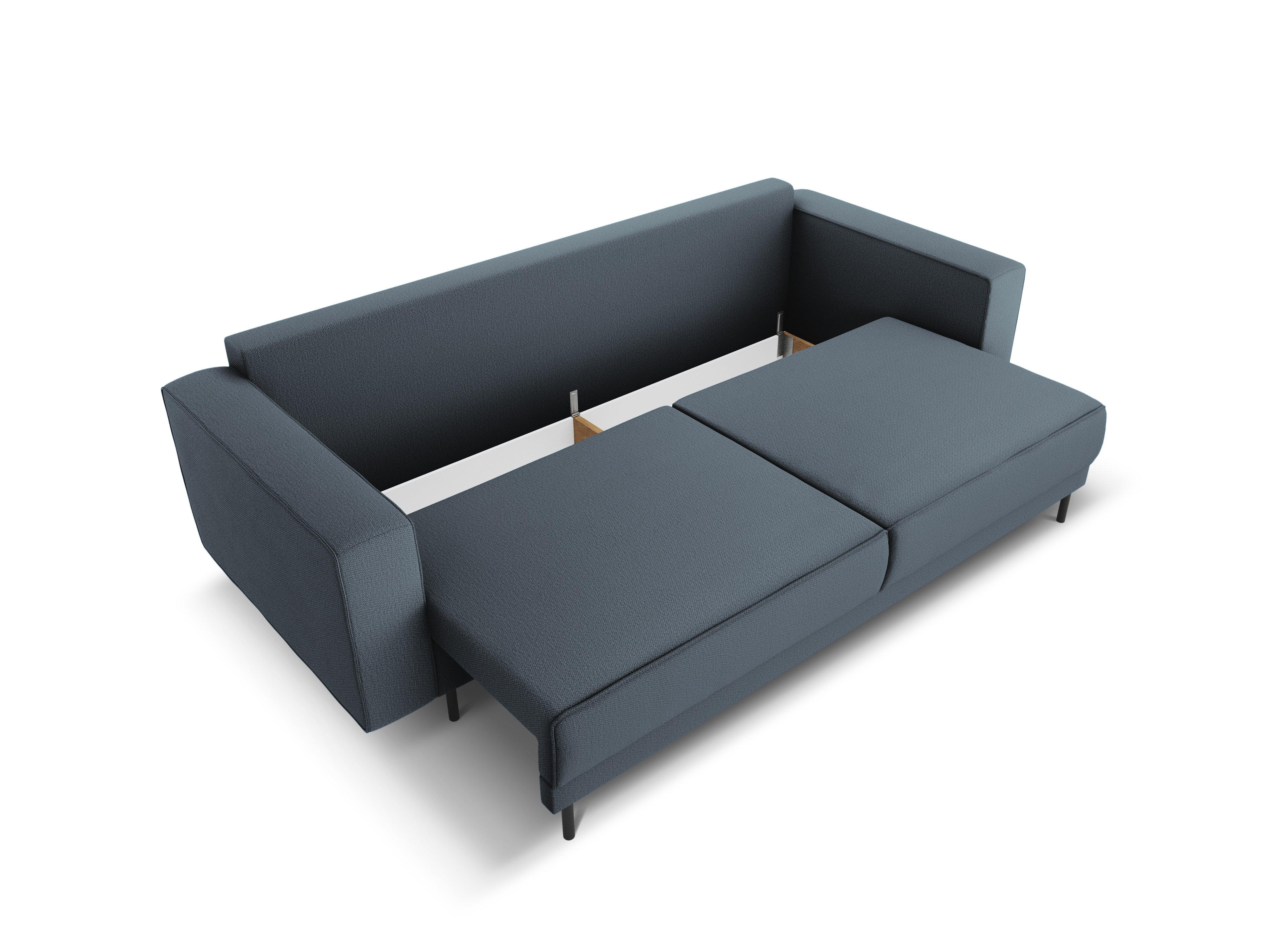 Sofa z funkcją spania CARO niebieski Micadoni    Eye on Design