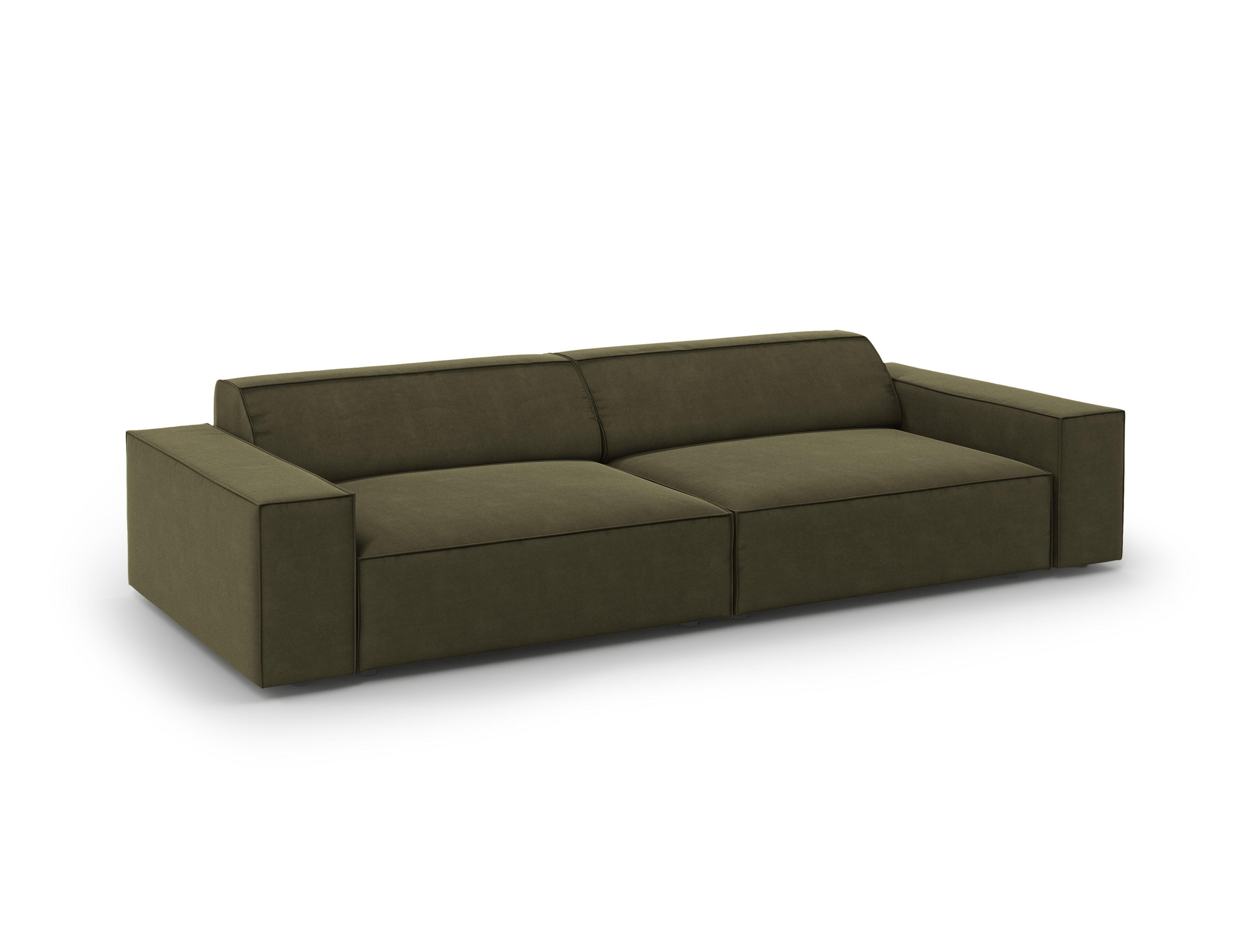 Sofa aksamitna 4-osobowa JODIE zielony Micadoni    Eye on Design