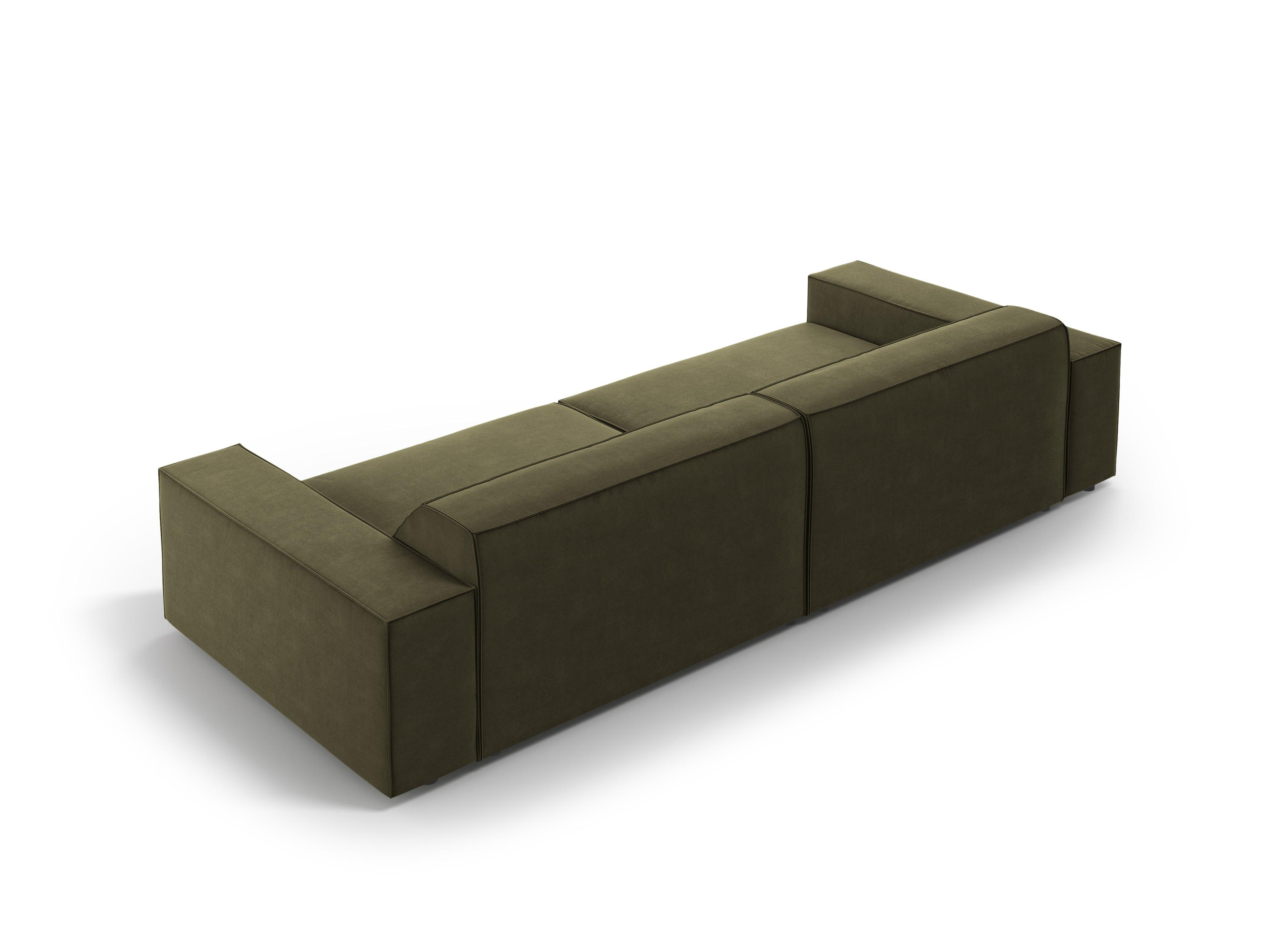 Sofa aksamitna 4-osobowa JODIE zielony Micadoni    Eye on Design