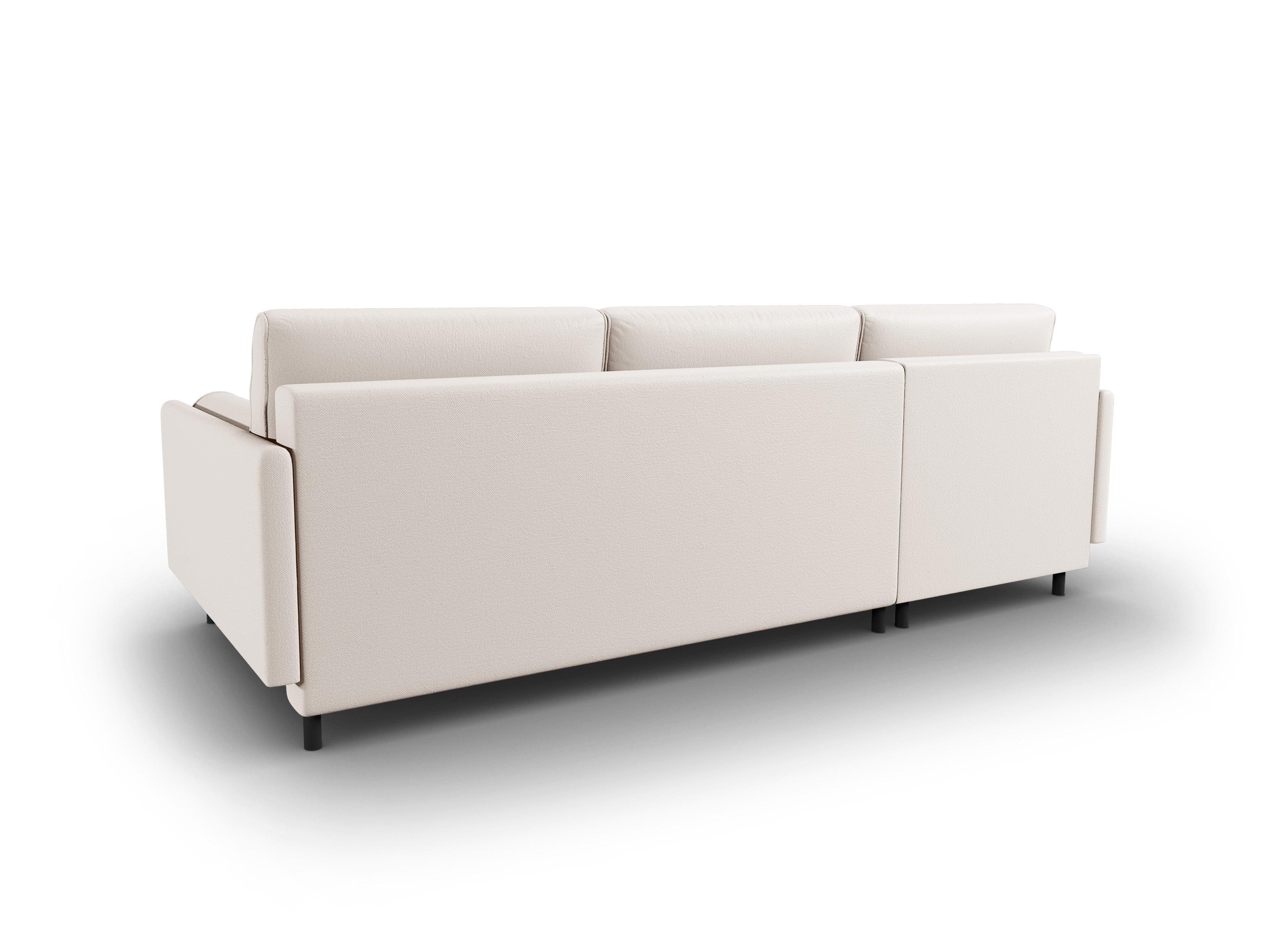 Narożnik lewostronny z funkcją spania SCOTT jasnobeżowy Micadoni    Eye on Design