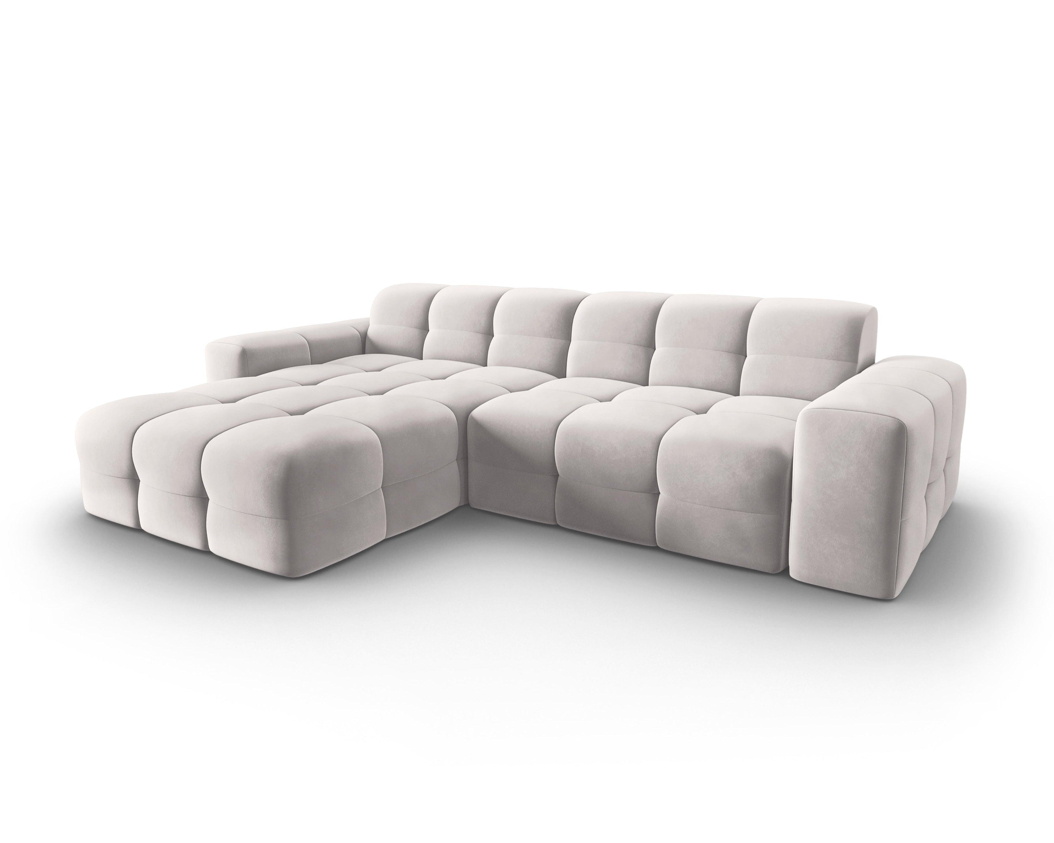 Narożnik lewostronny 4-osobowy KENDAL jasnoszary Micadoni    Eye on Design