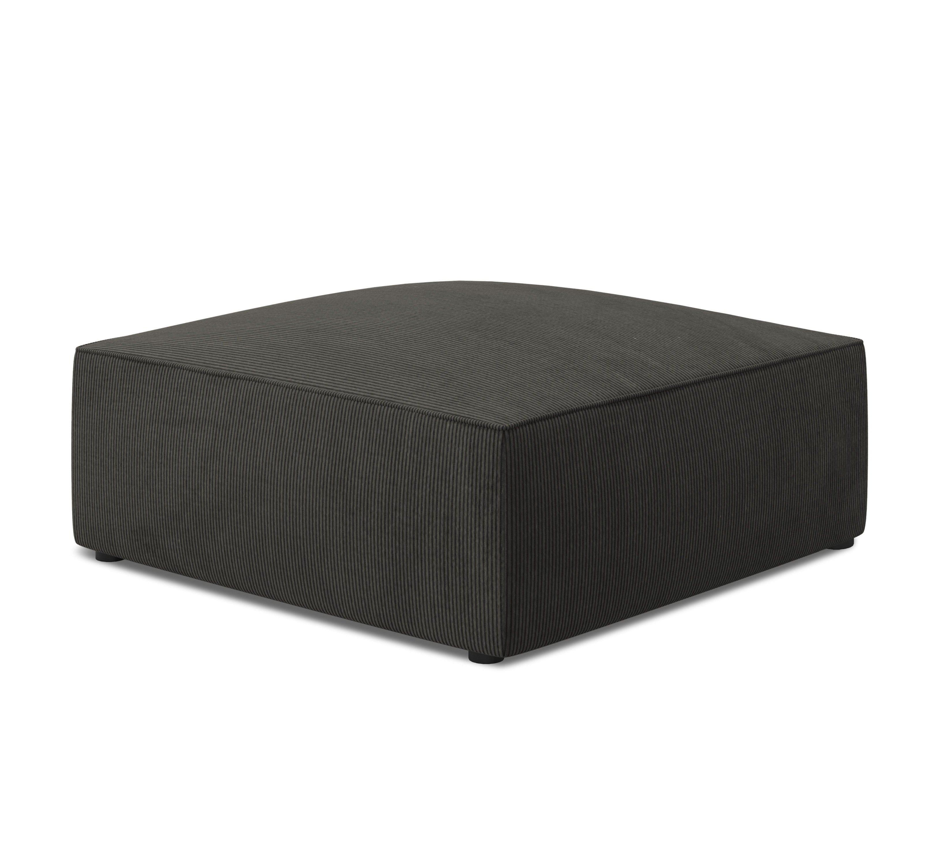 Puf sztruksowy RUBY ciemnoszary Micadoni    Eye on Design