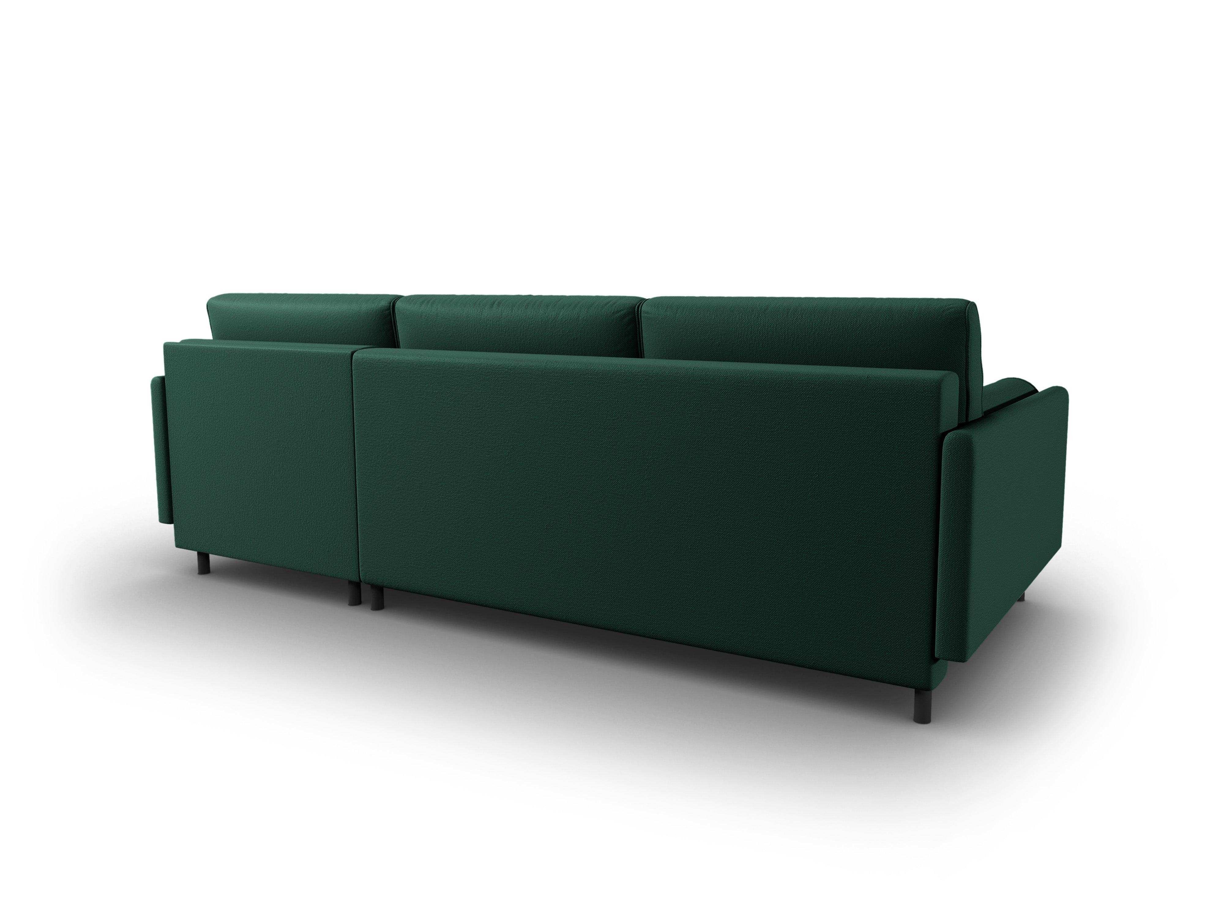 Narożnik prawostronny z funkcją spania SCOTT zielony Micadoni    Eye on Design