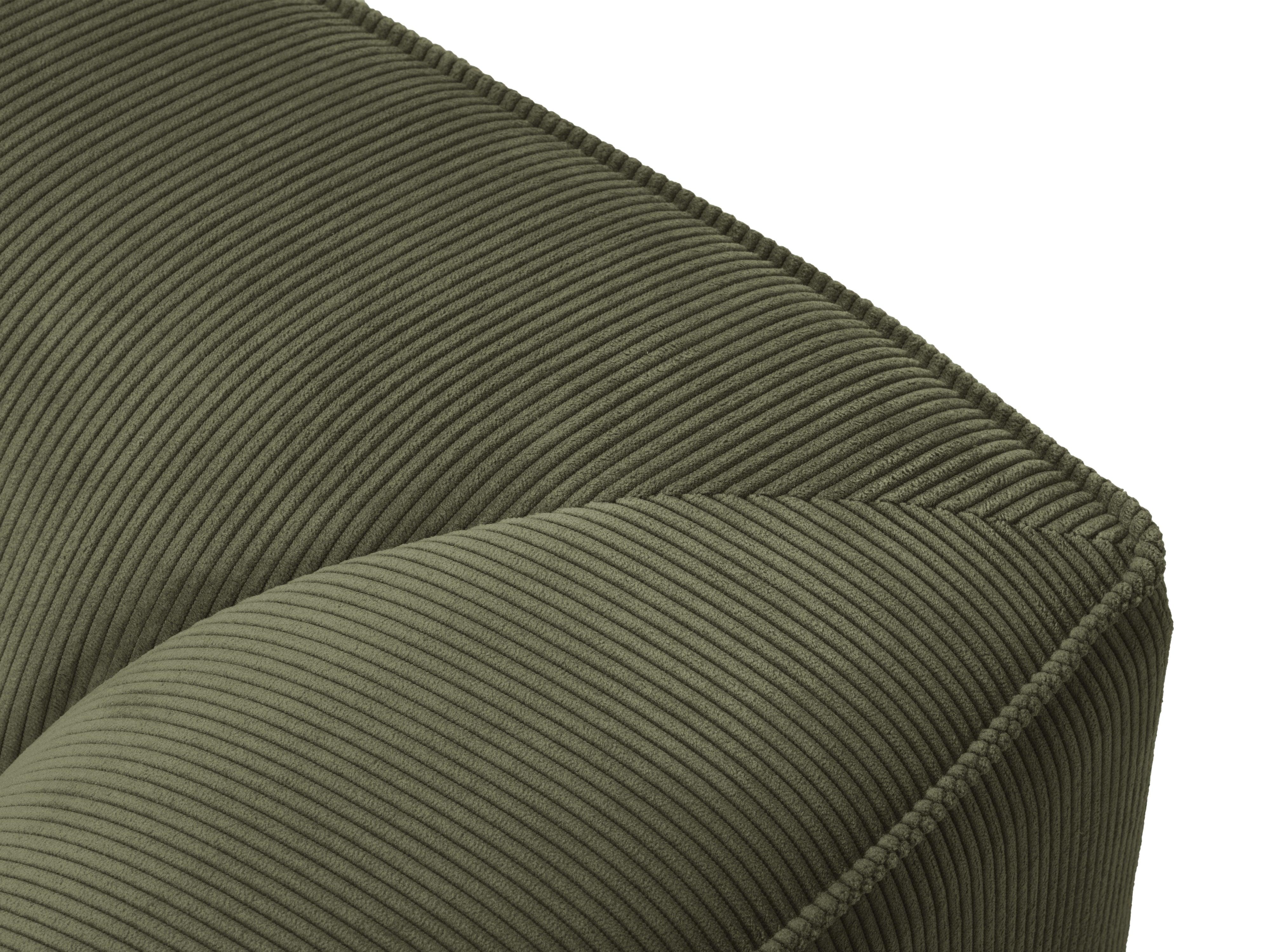 Narożnik sztruksowy 5-osobowy prawostronny RUBY zielony Micadoni    Eye on Design