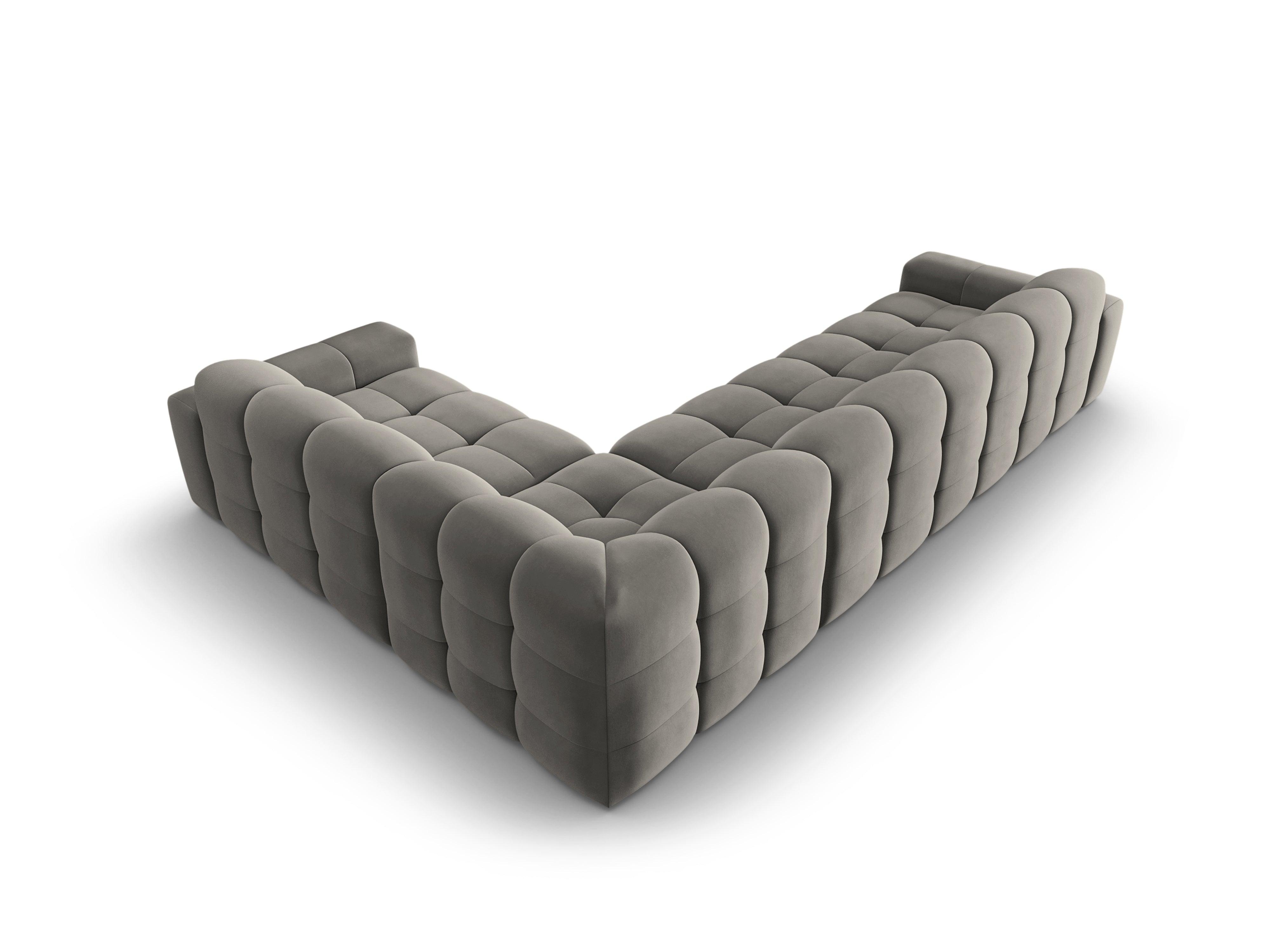 Narożnik prawostronny 6-osobowy KENDAL szary Micadoni    Eye on Design