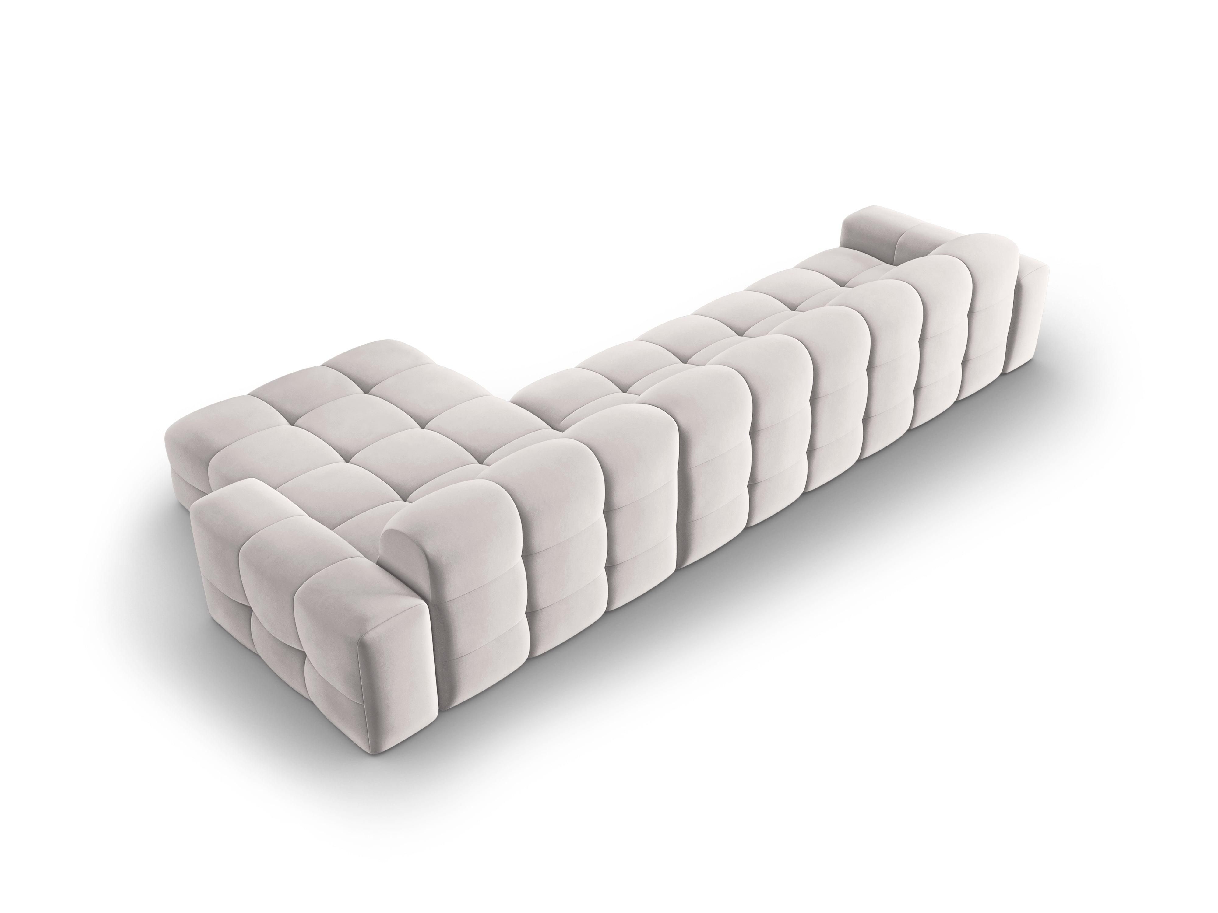 Narożnik prawostronny 5-osobowy KENDAL jasnoszary Micadoni    Eye on Design