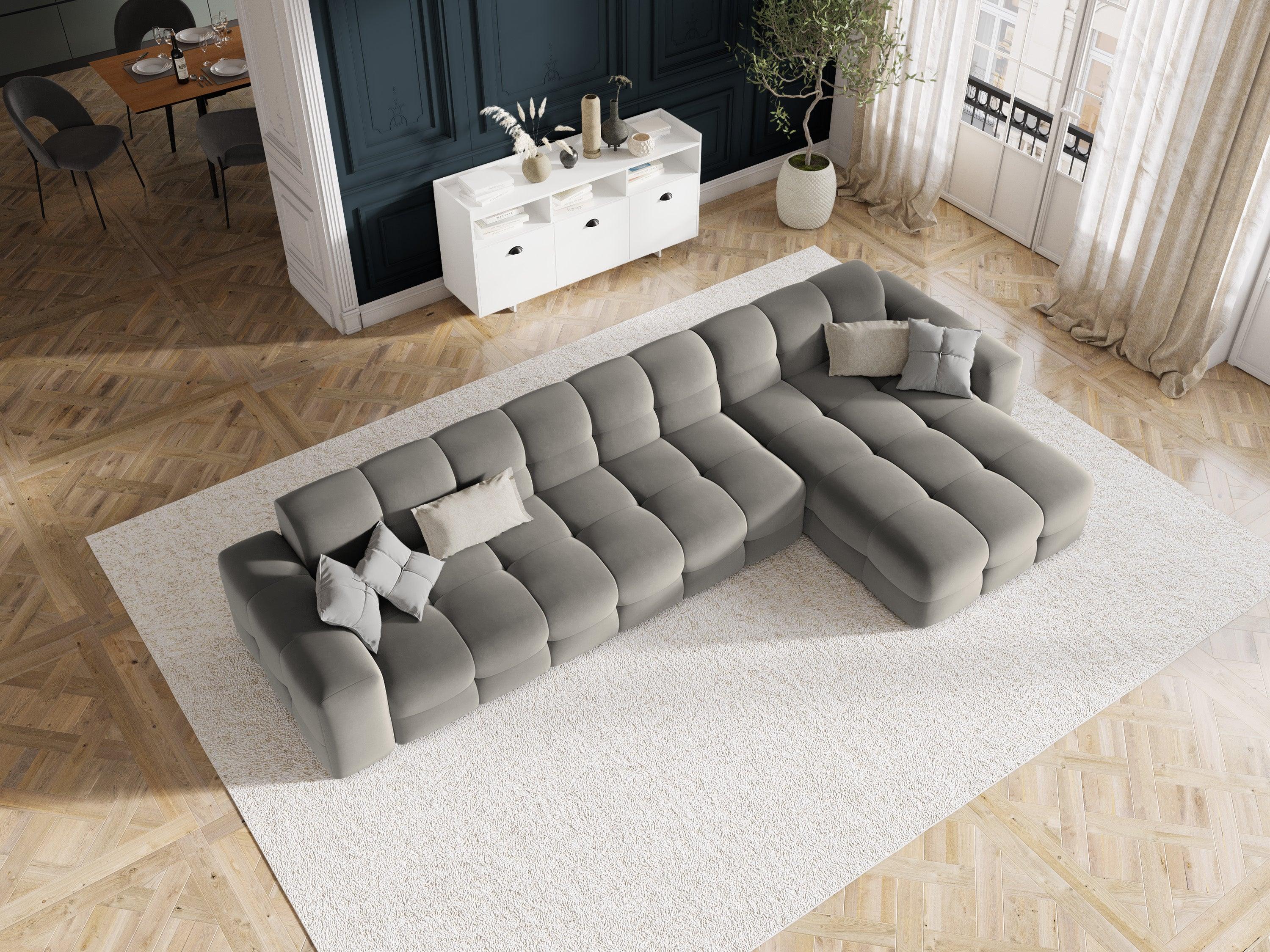 Narożnik prawostronny 5-osobowy KENDAL szary Micadoni    Eye on Design