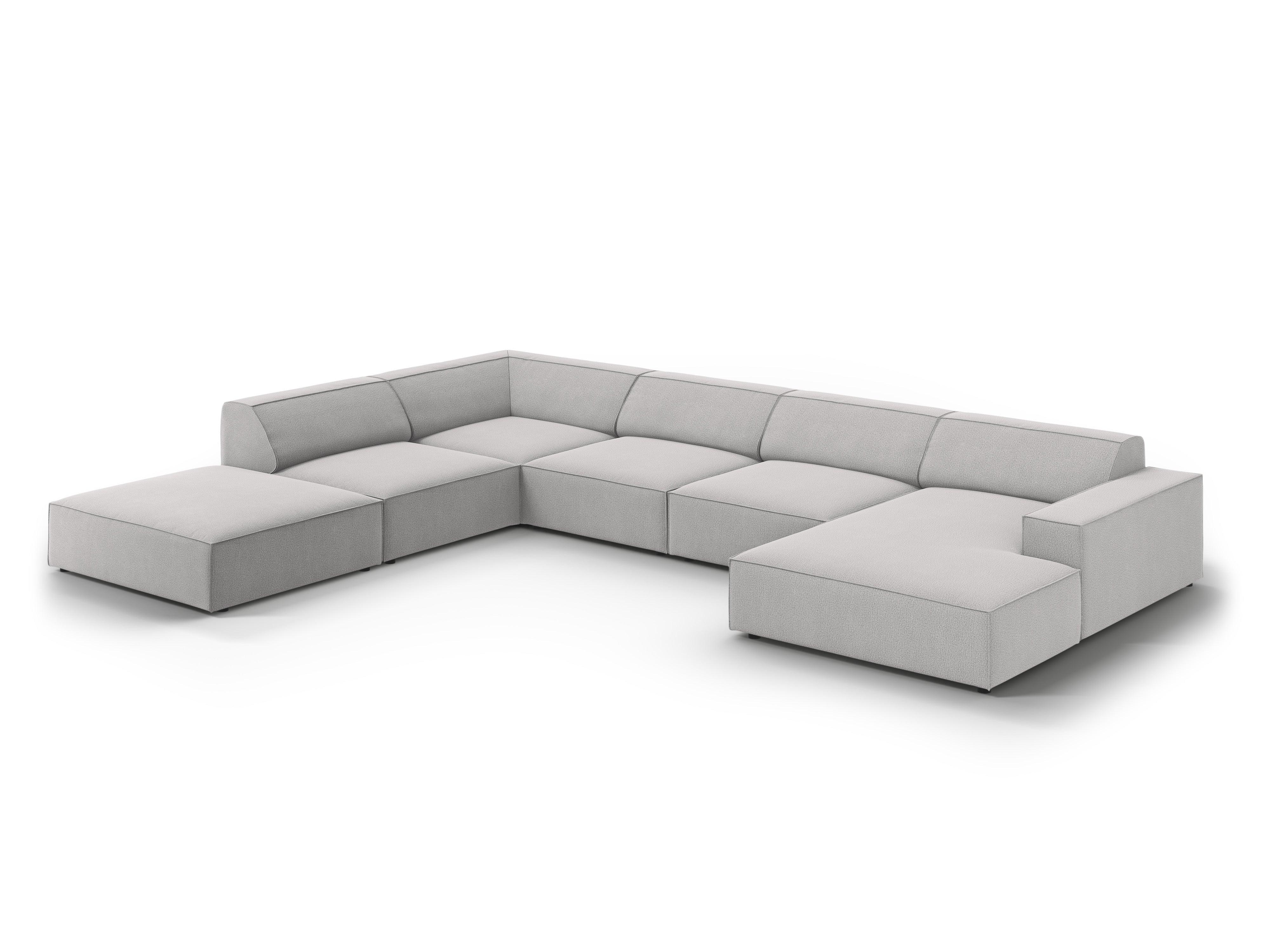 Sofa panoramiczna lewostronna JODIE jasnoszary Micadoni    Eye on Design