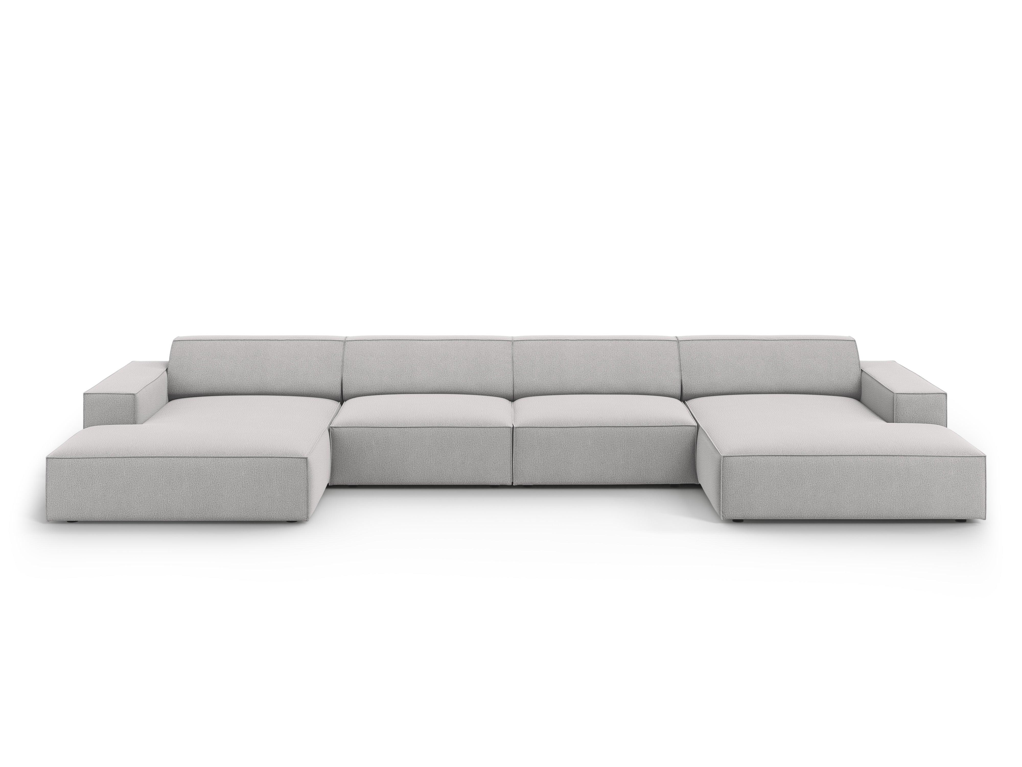 Sofa panoramiczna JODIE jasnoszary Micadoni    Eye on Design