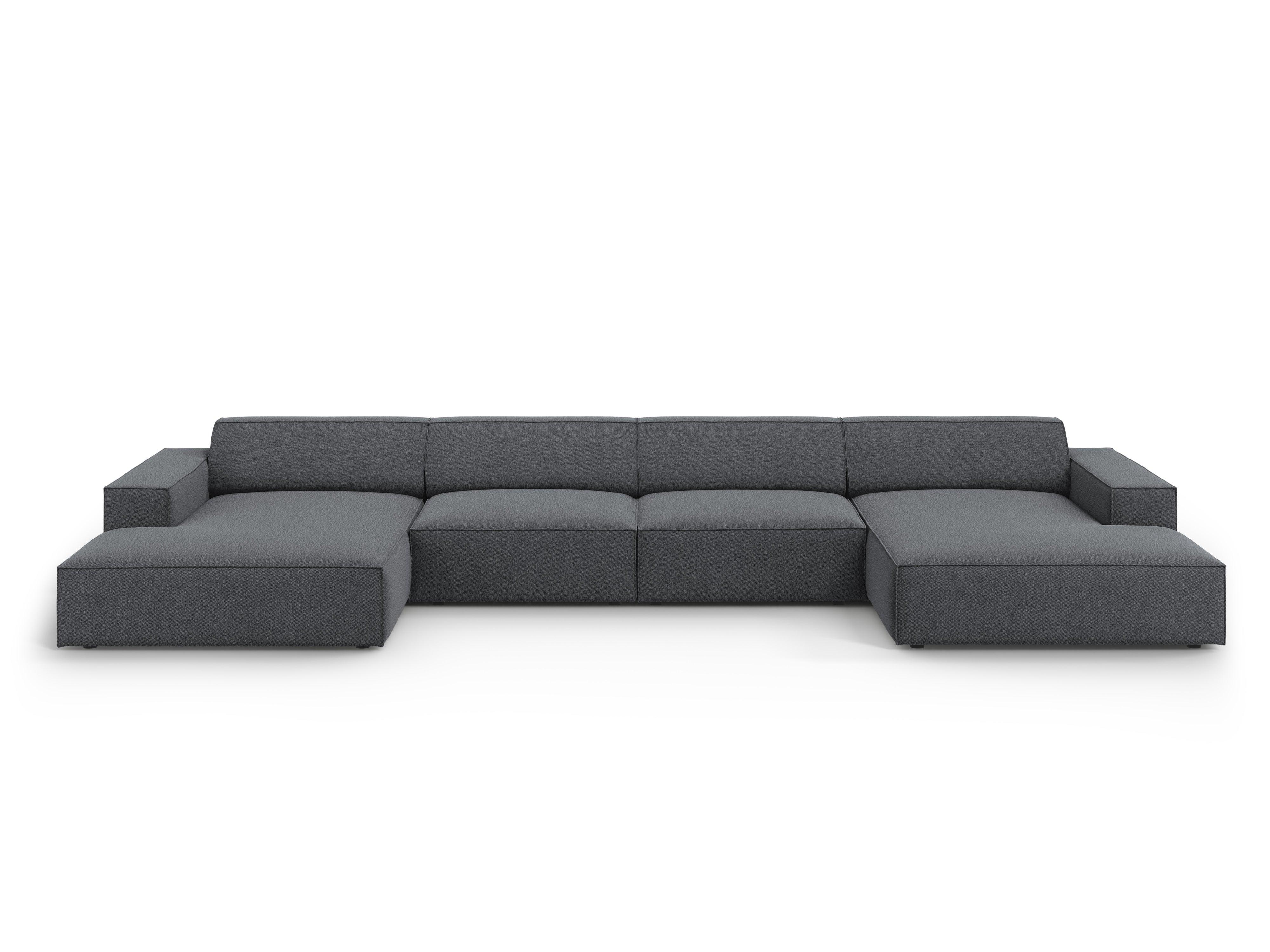 Sofa panoramiczna JODIE ciemnoszary Micadoni    Eye on Design