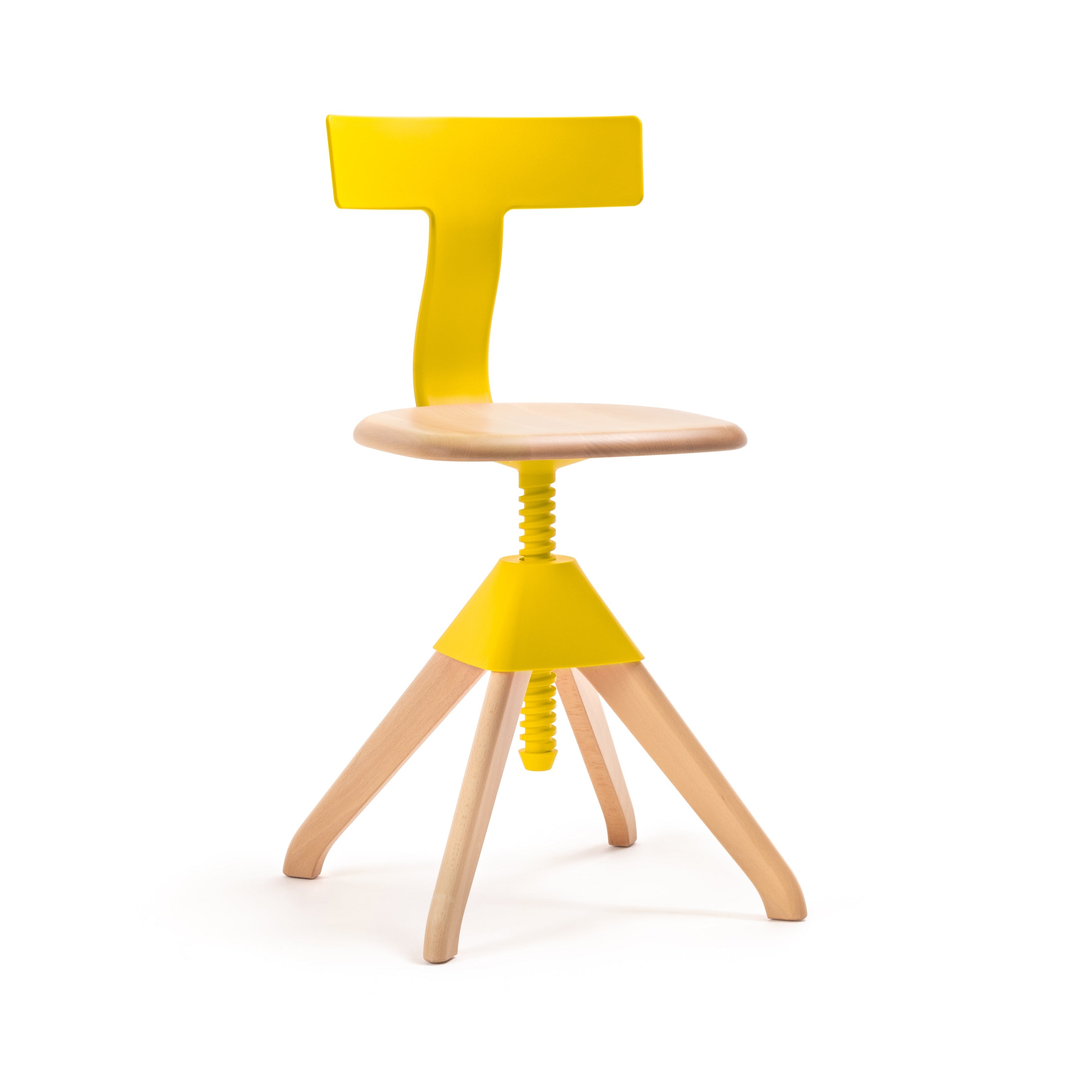 Krzesło TUFFY DZIKA BANDA żółty z drewnem Magis    Eye on Design