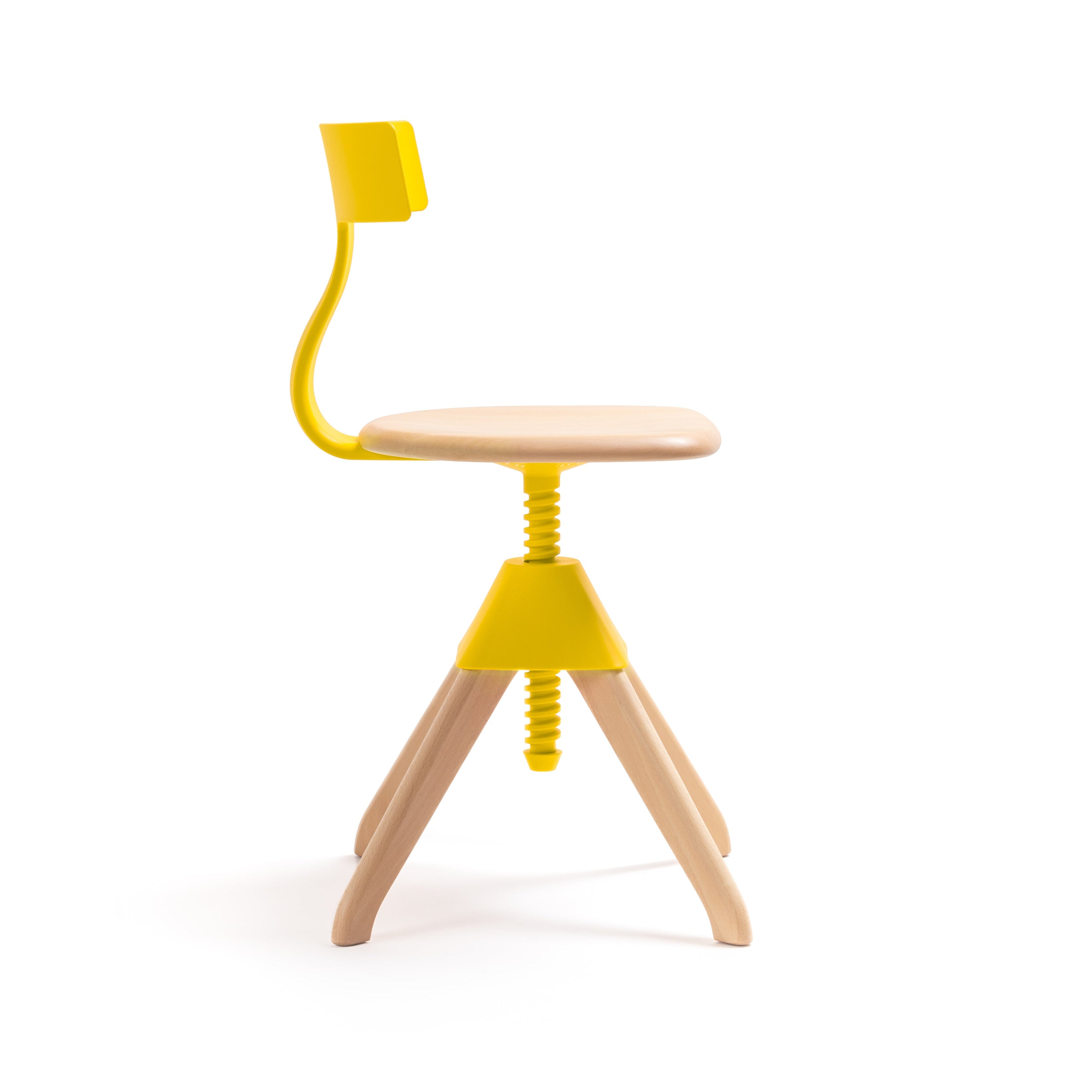 Krzesło TUFFY DZIKA BANDA żółty z drewnem Magis    Eye on Design
