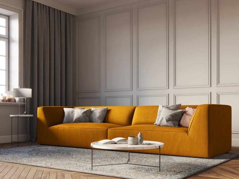 Sofa sztruksowa RUBY żółty Micadoni    Eye on Design