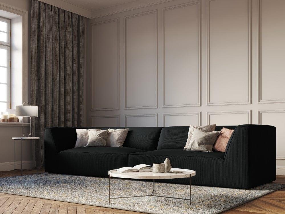 Sofa sztruksowa RUBY czarny Micadoni    Eye on Design