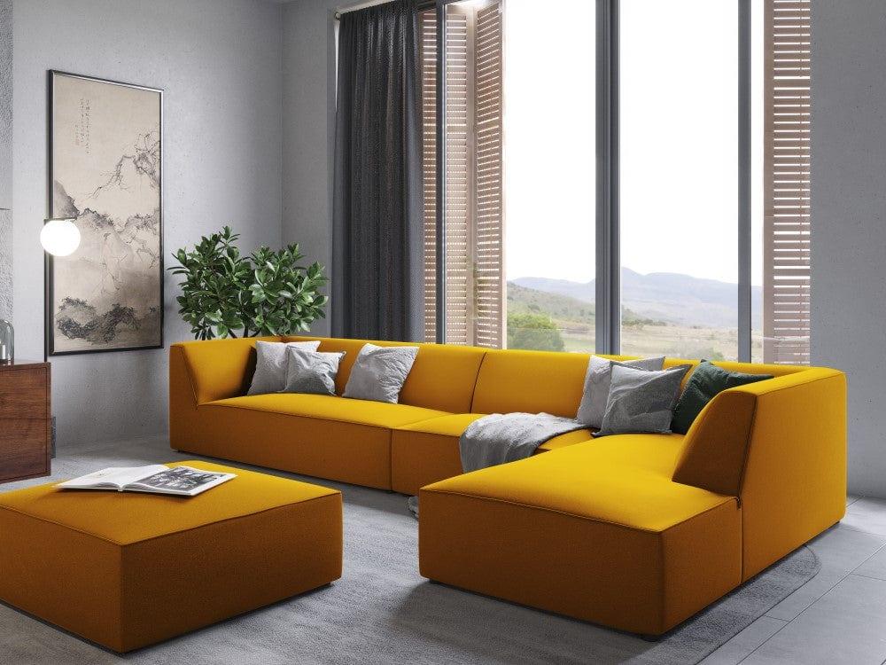 Puf aksamitny RUBY żółty Micadoni    Eye on Design