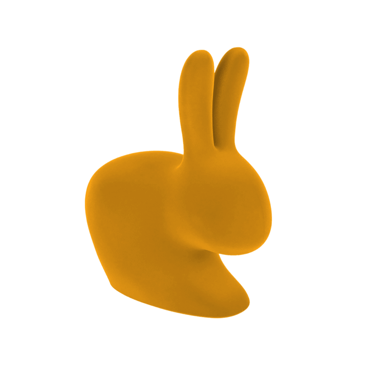 Podpórka do książek RABBIT VELVET musztardowy Qeeboo    Eye on Design