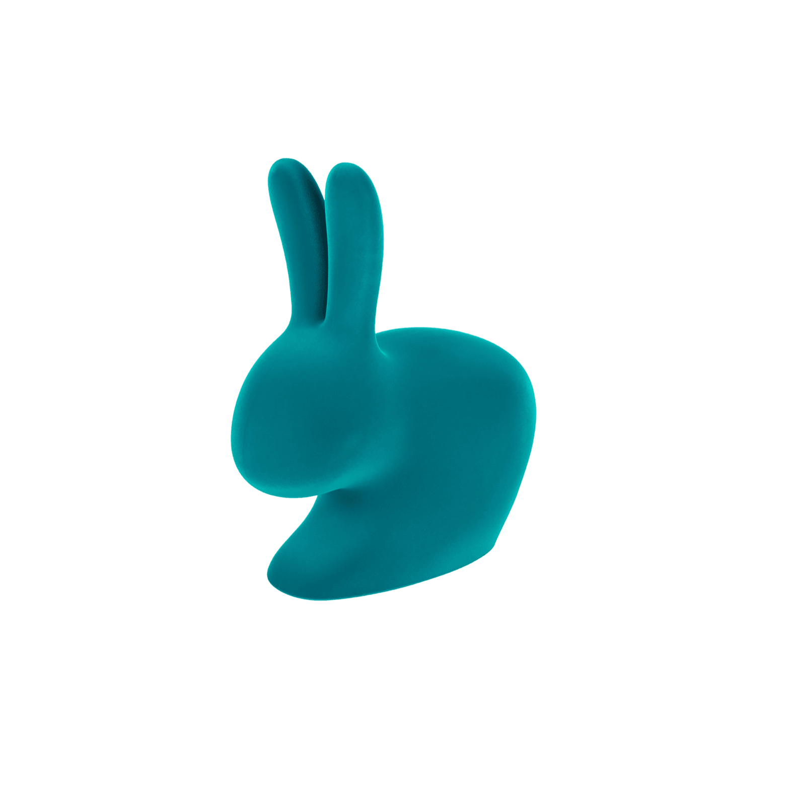 Podpórka do książek RABBIT VELVET turkusowy Qeeboo    Eye on Design