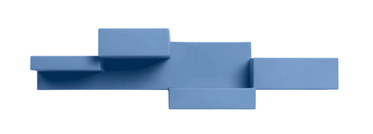 Półka na książki PRIMITIVE MINI niebieski Qeeboo    Eye on Design