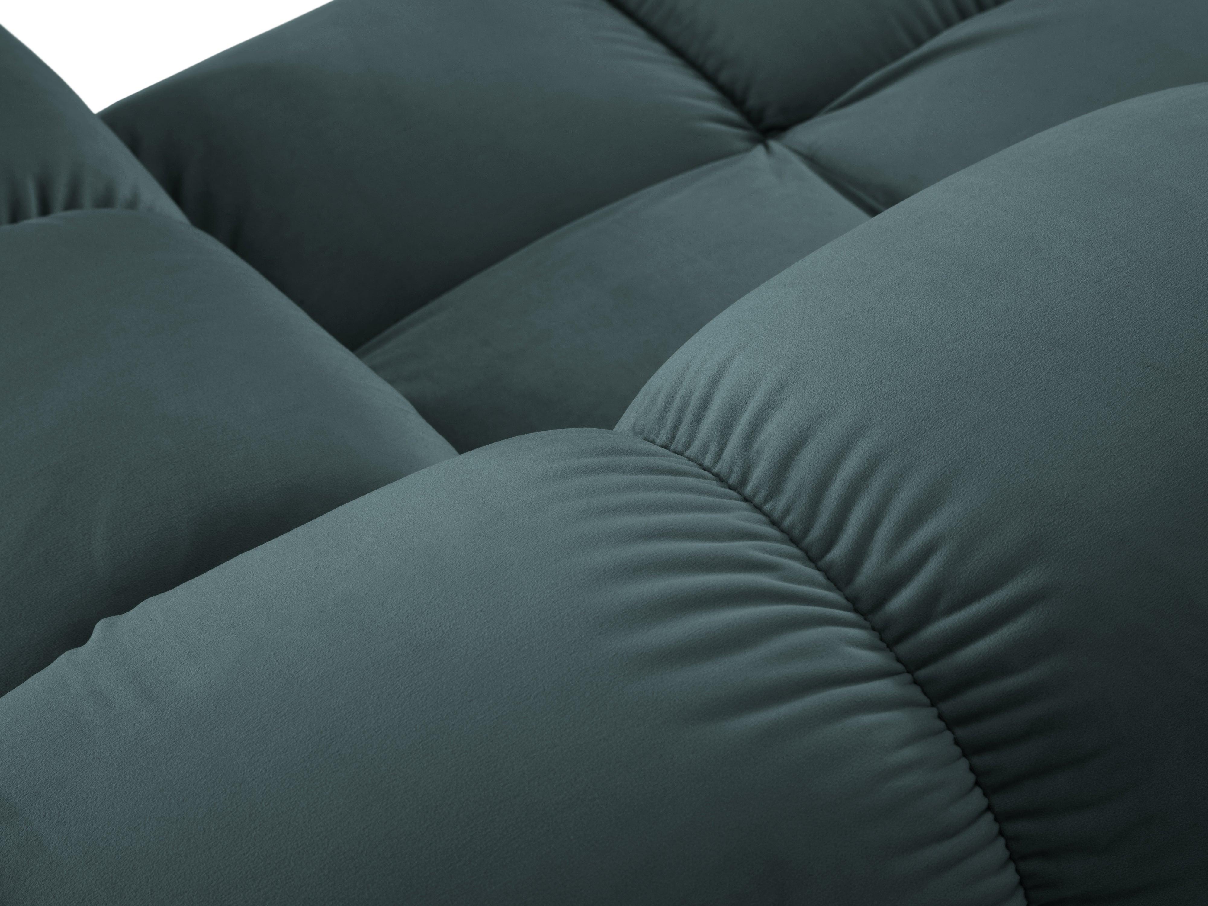 Sofa aksamitna 2-osobowa TROPEA petrol Milo Casa    Eye on Design