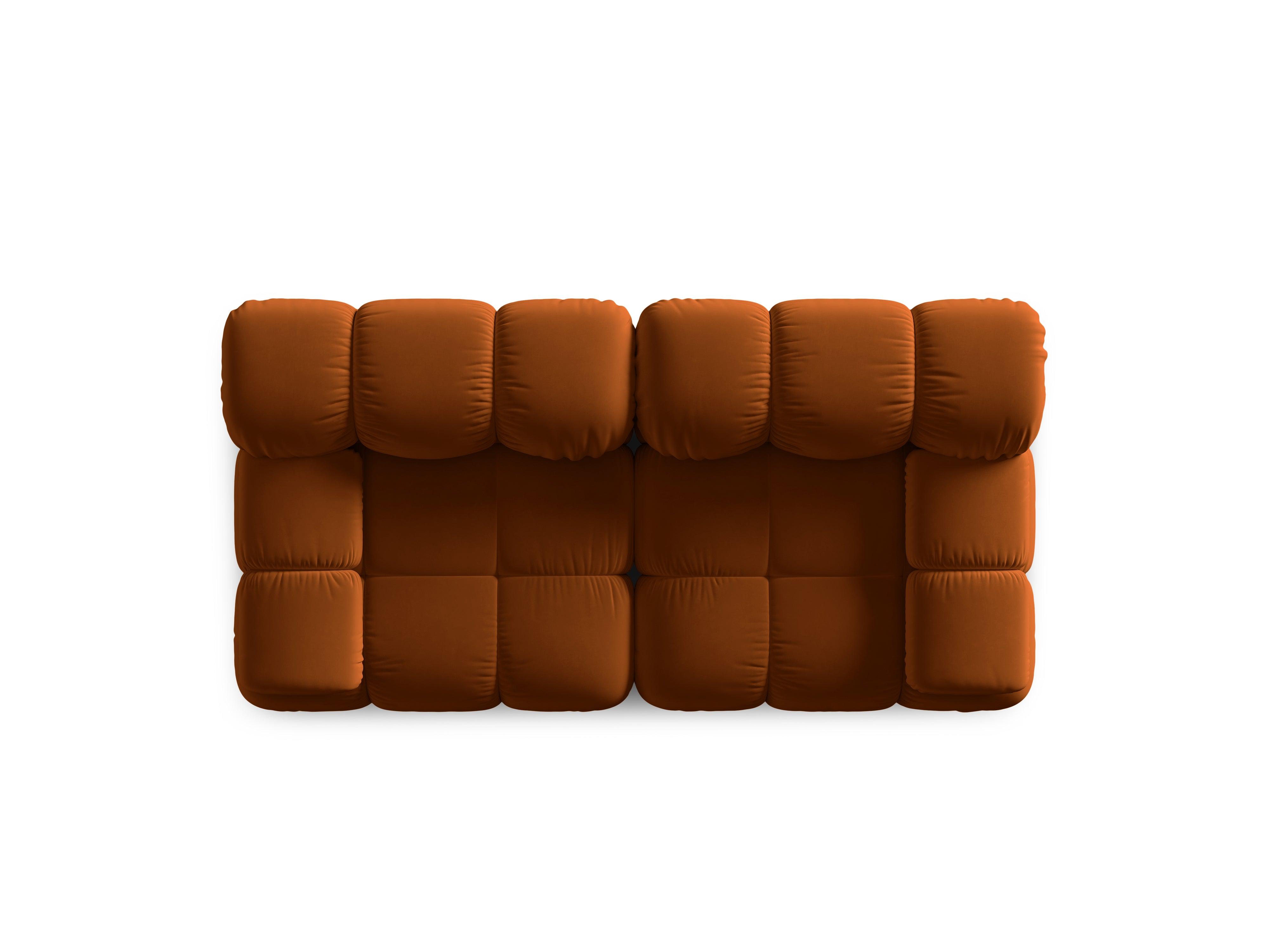 Sofa aksamitna 2-osobowa TROPEA terracotta Milo Casa    Eye on Design