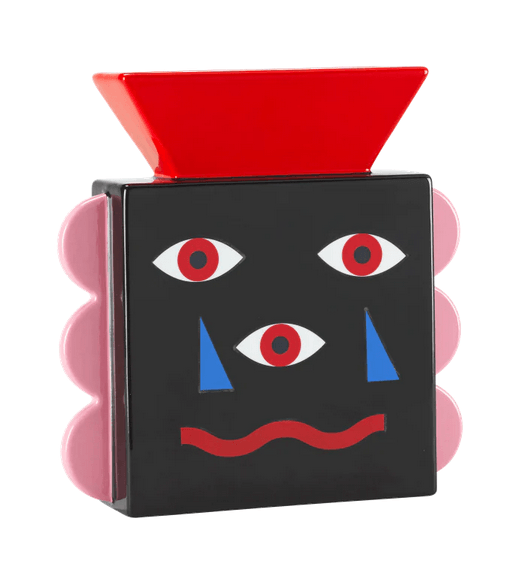 Wazon BEATIFUL FACE czarny Qeeboo    Eye on Design