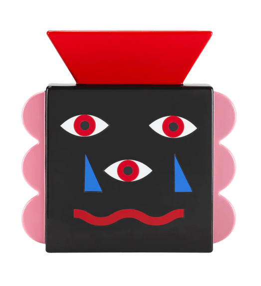 Wazon BEATIFUL FACE czarny Qeeboo    Eye on Design
