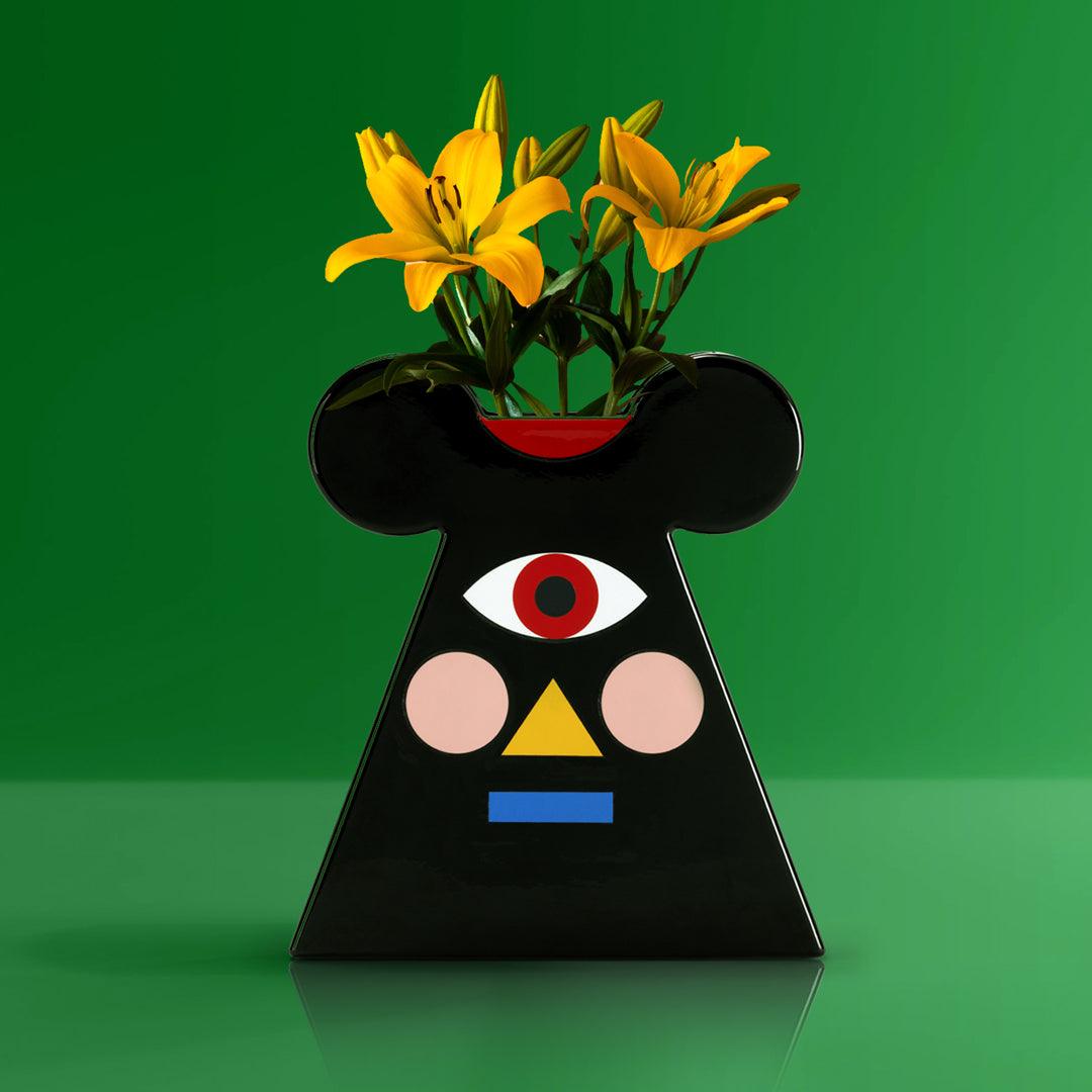 Wazon MISTER MOUSE czarny Qeeboo    Eye on Design